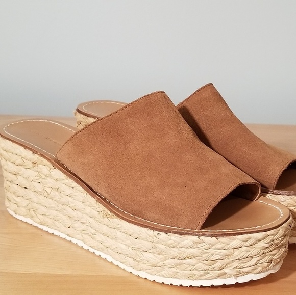 Zara Shoes - ZARA WOMAN | TAN SUEDE BRAIDED PLATFORM, SIZE 41